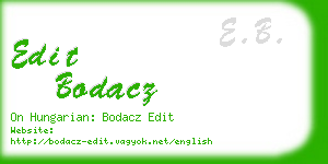 edit bodacz business card